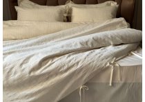 Постельное белье Washed Cotton Saheser - Lucca Krem (Турция), евро